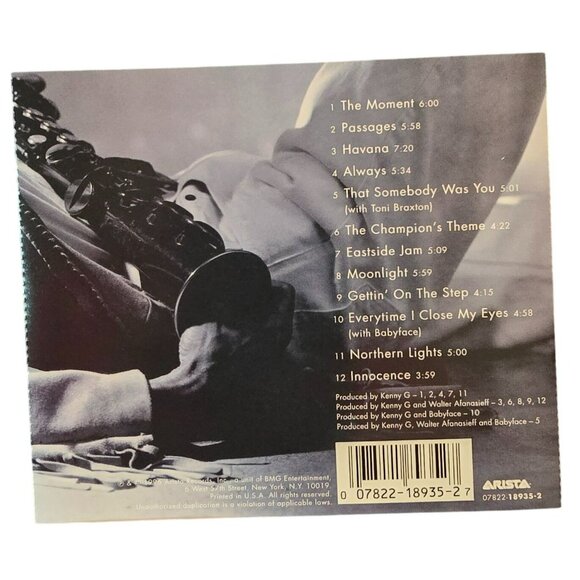 Kenny G The Moment CD Album Smooth Jazz Easy Listening Music  37591cd - Picture 2 of 2